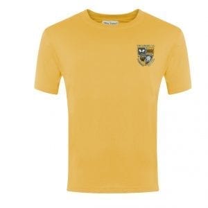 The Canons C of E Primary School Games T-shirt w/Logo - Yellow