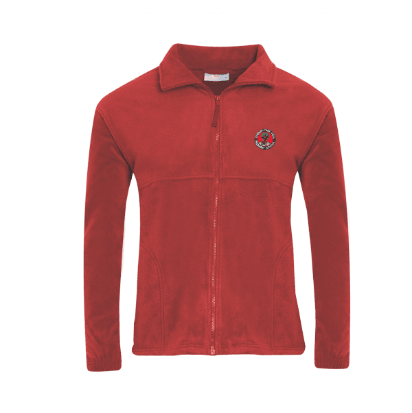 Cherry Tree Red Fleece Jacket w/Logo