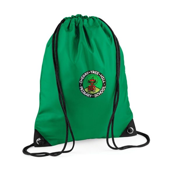 Cherry Tree House PE Bag w/Logo - Green