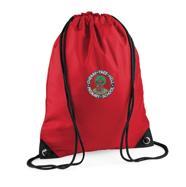 Cherry Tree House PE Bag w/Logo - Red