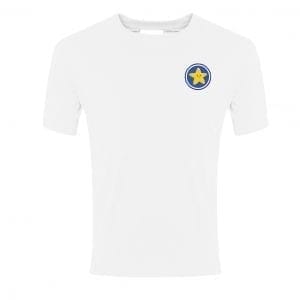 Chetwynd Academy White P.E T-Shirt w/Logo