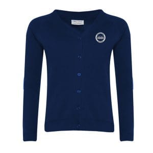 Chilvers Coton Navy Cardigan w/Logo