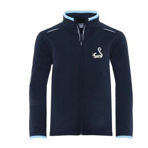 Chilwell School Navy/Sky Full Zip Midlayer w/Logo - New Logo 2026
