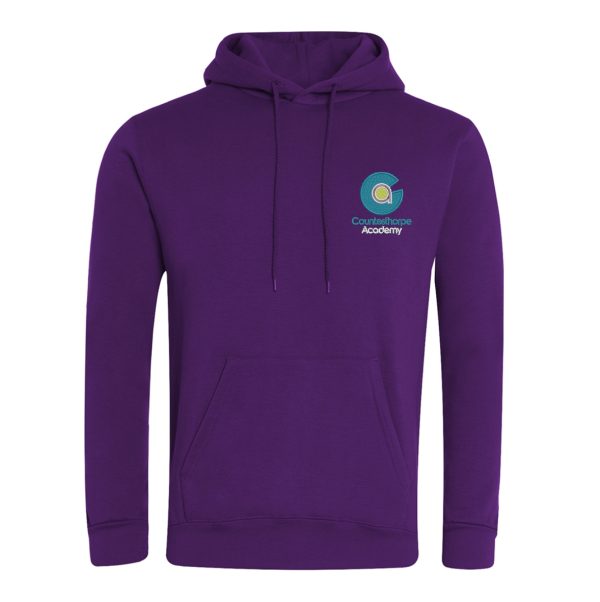 Countesthorpe Academy Purple Hoodie w/Logo