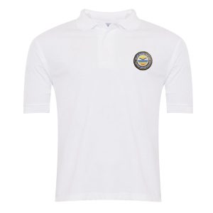 Croft Junior White Polo Shirt w/Logo