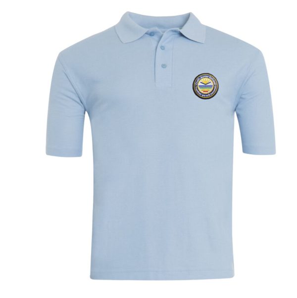 Croft Junior Sky Blue Polo Shirt w/Logo