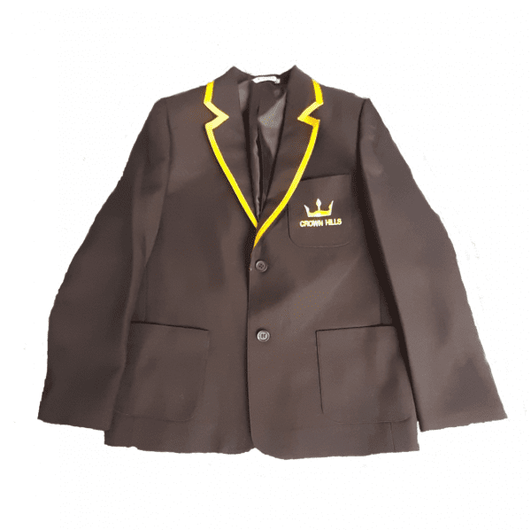 Crown Hills Girls Black Trimmed Blazer w/Logo