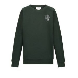 The Curzon Bottle Green Sweatshirt w/Logo