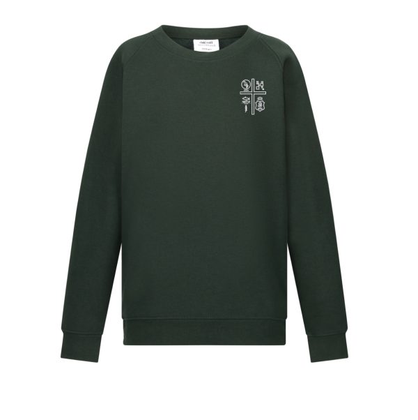 The Curzon Bottle Green Sweatshirt w/Logo