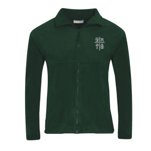 The Curzon Bottle Green Fleece Jacket w/Logo