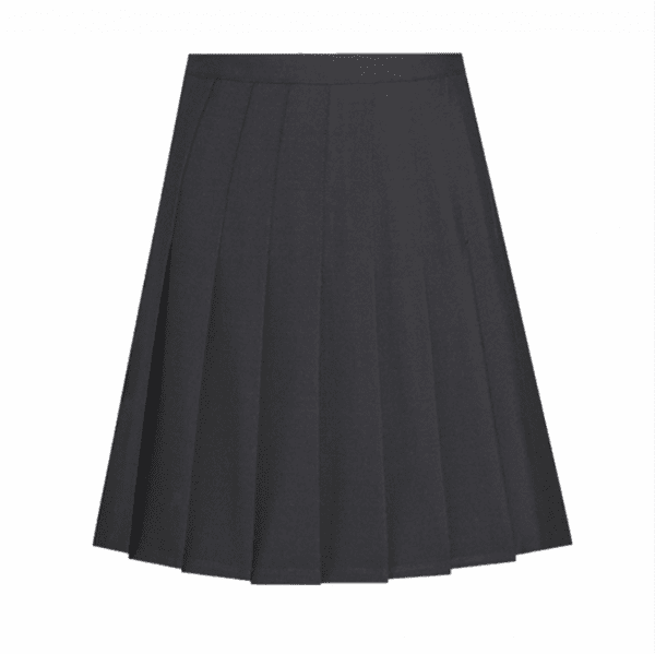 David Luke Black Stitch Down Pleated Skirt