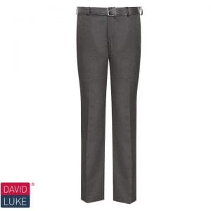 David Luke Charcoal Slim Fit Boys Trousers
