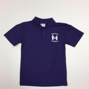 Discovery Academy Purple Polo Shirt w/Logo