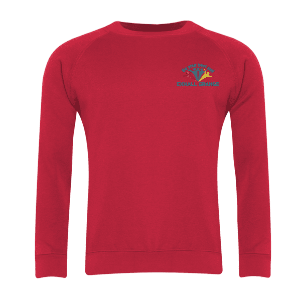 Exhall Grange Specialist School Red Sweatshirt w/Logo