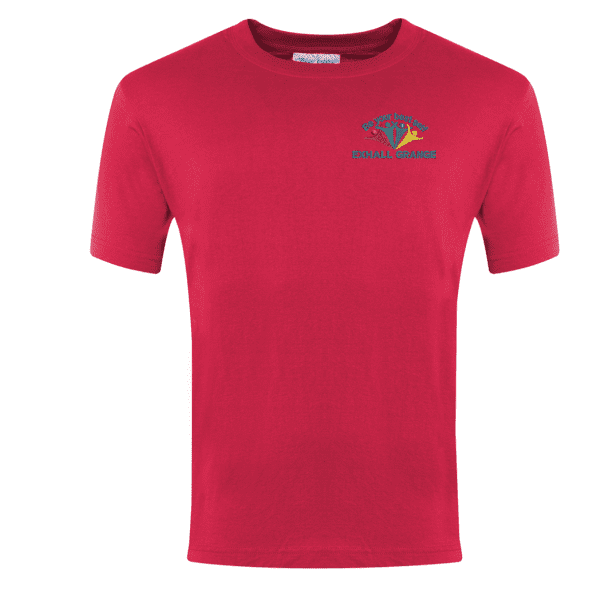 Exhall Grange Specialist School Red T-shirt w/Logo