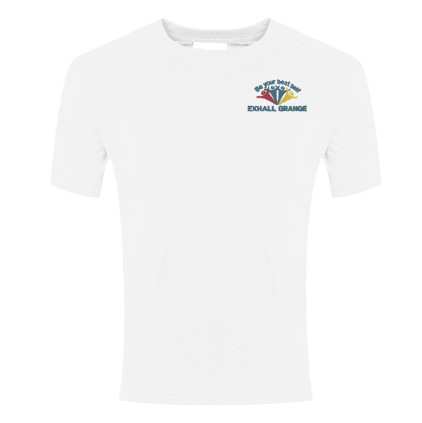 Exhall Grange Specialist School White T-shirt w/Logo