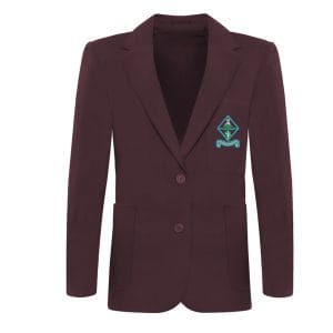 Ecclesbourne Girls Maroon Blazer With Logo