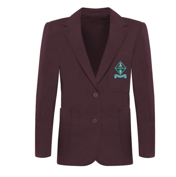 Ecclesbourne Girls Maroon Blazer With Logo