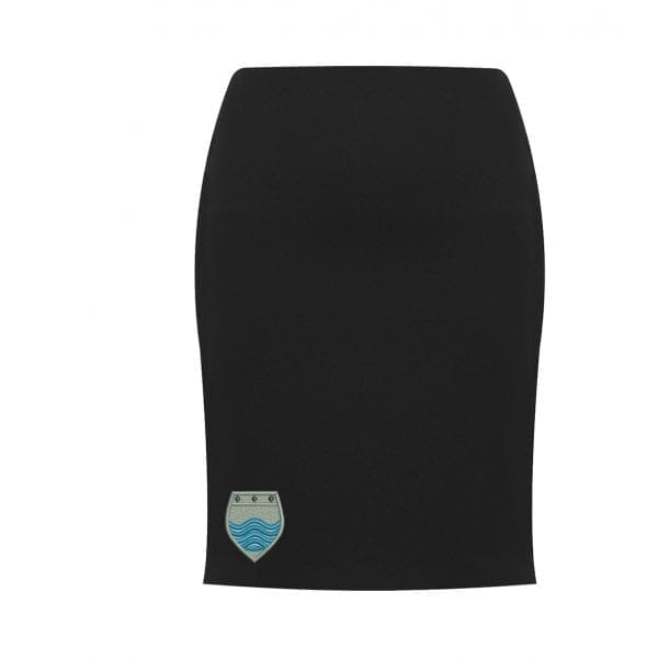 Etone College Straight Black Skirt w/Logo