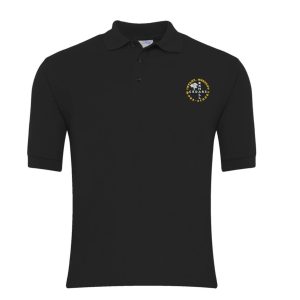 Exhall Cedars Staff Black Polo Shirts w/Logo