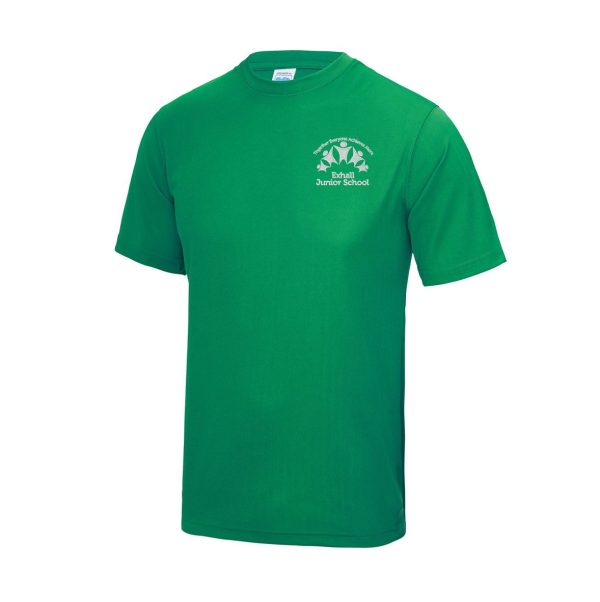 Exhall Junior School Green T-Shirts w/Logo