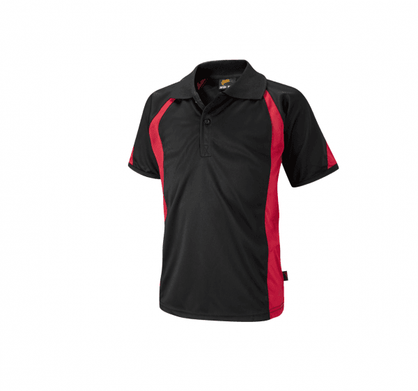 Redhill Black/Red Unisex Polo Shirt w/Logo