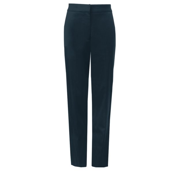 Girls Slim Fit Navy Trouser