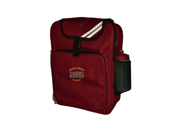 Grange Primary Backpack Maroon w/Logo