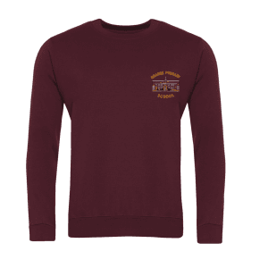 Grange Primary Sweatshirt Maroon w/Logo