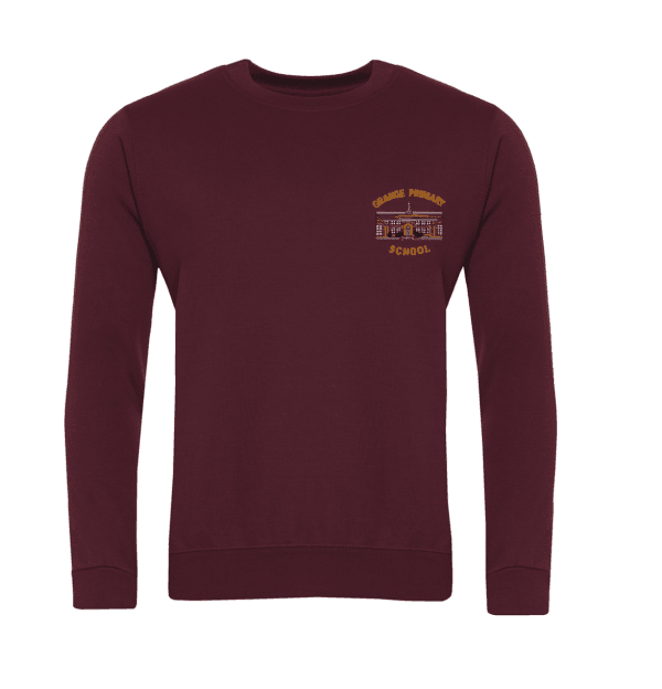 Grange Primary Sweatshirt Maroon w/Logo
