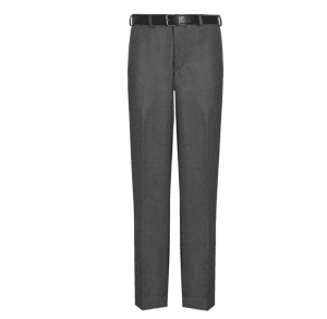 Flat Front Mid-Grey Trousers