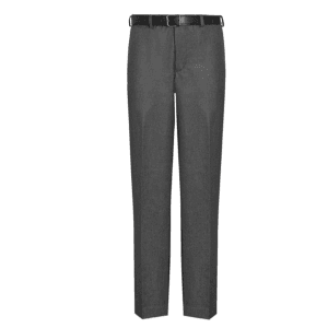 Flat Front Mid-Grey Trousers