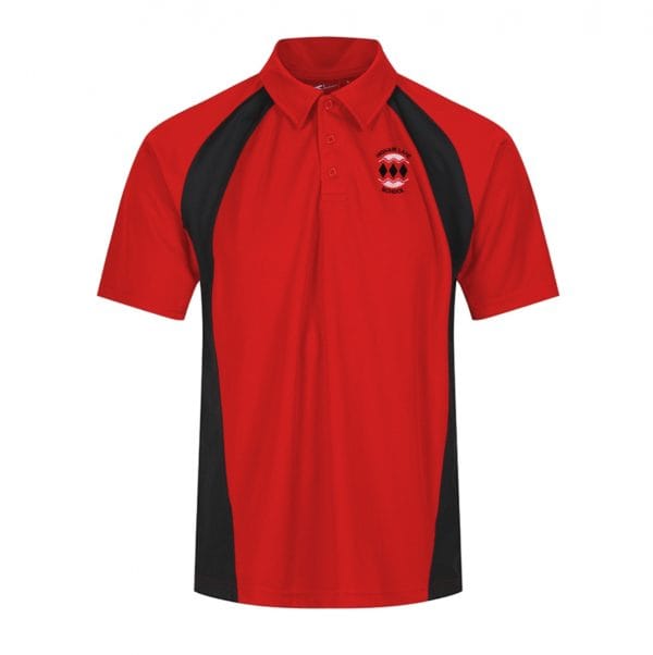 Higham Lane Games Polo Shirt Red/Black w/Logo