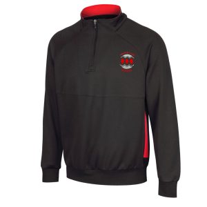Higham Lane Zip Top Black/Red w/Logo