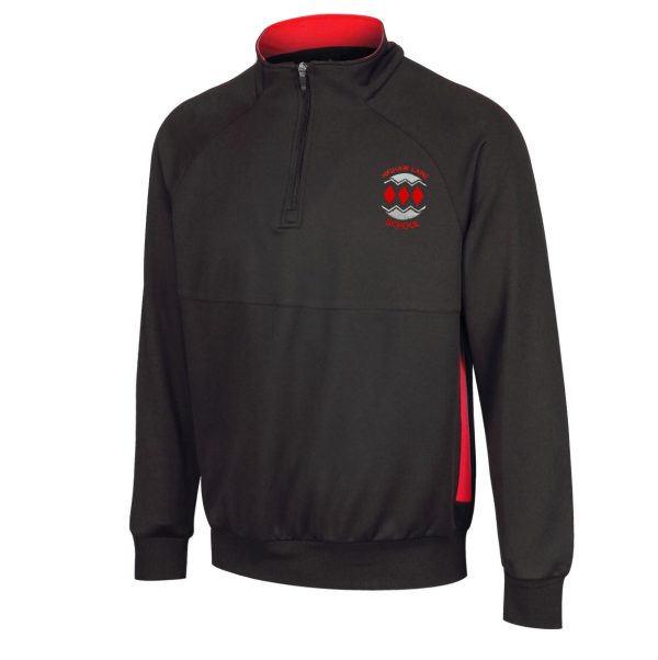 Higham Lane Zip Top Black/Red w/Logo