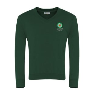 Highcliffe Vee Neck Sweatshirt w/Logo