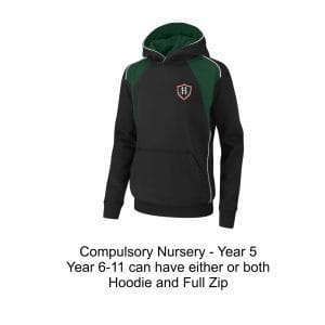 Hollygirt Games Hooded Top Black/Bottle w/Logo