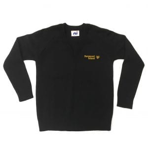 Fernwood School Black V-Neck Pullover w/Logo