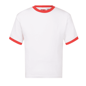 Old Vic White T-Shirt w/Red Trim