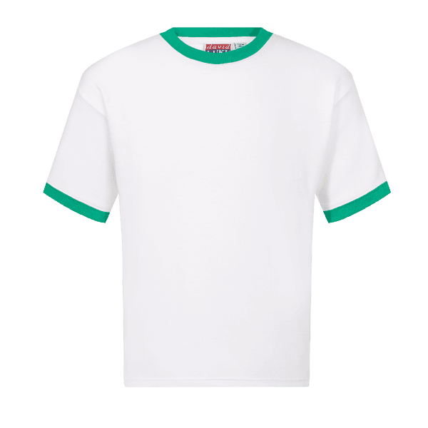 Old Vic White T-Shirt w/Emerald Trim