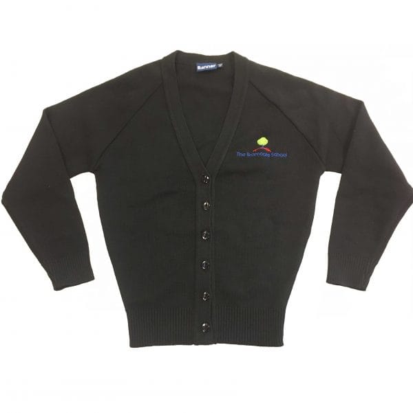 Bramcote Black Knitted Cardigan w/Logo