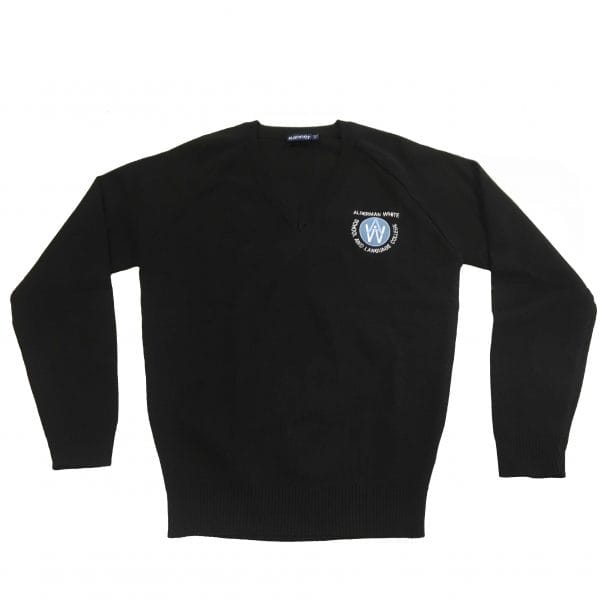 Alderman White Black Pullover w/Logo