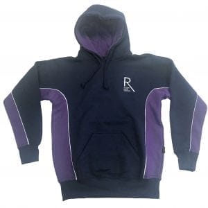 Rugby High Navy/Purple Hoodie w/Logo