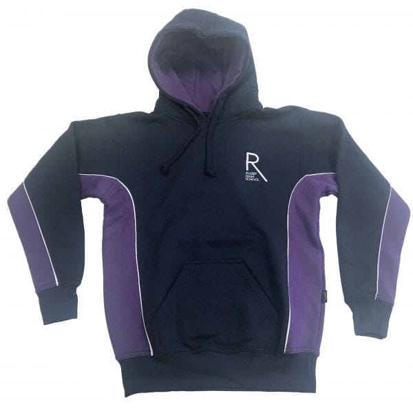 Rugby High Navy/Purple Hoodie w/Logo