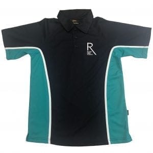 Rugby High Navy/Jade Green Games Polo w/Logo