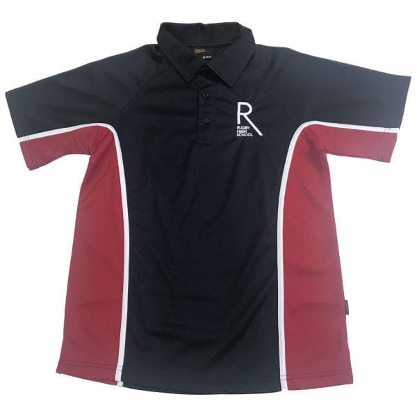 Rugby High Navy/Red Games Polo w/Logo