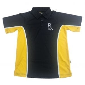 Rugby High Navy/Yellow Games Polo w/Logo