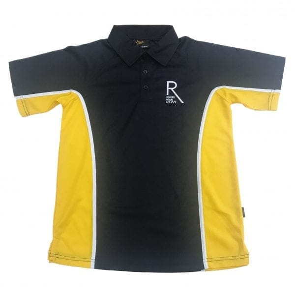 Rugby High Navy/Yellow Games Polo w/Logo