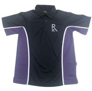 Rugby High Navy/Purple Games Polo w/Logo