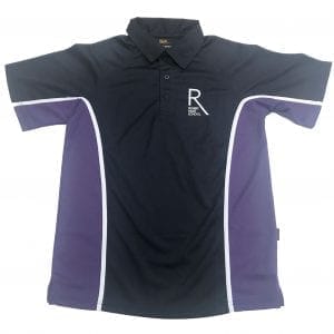 Rugby High Navy/Purple Games Polo w/Logo